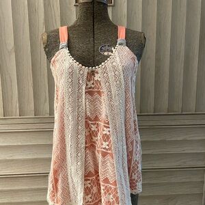 Free People Inspired Baby Doll Lace Tank